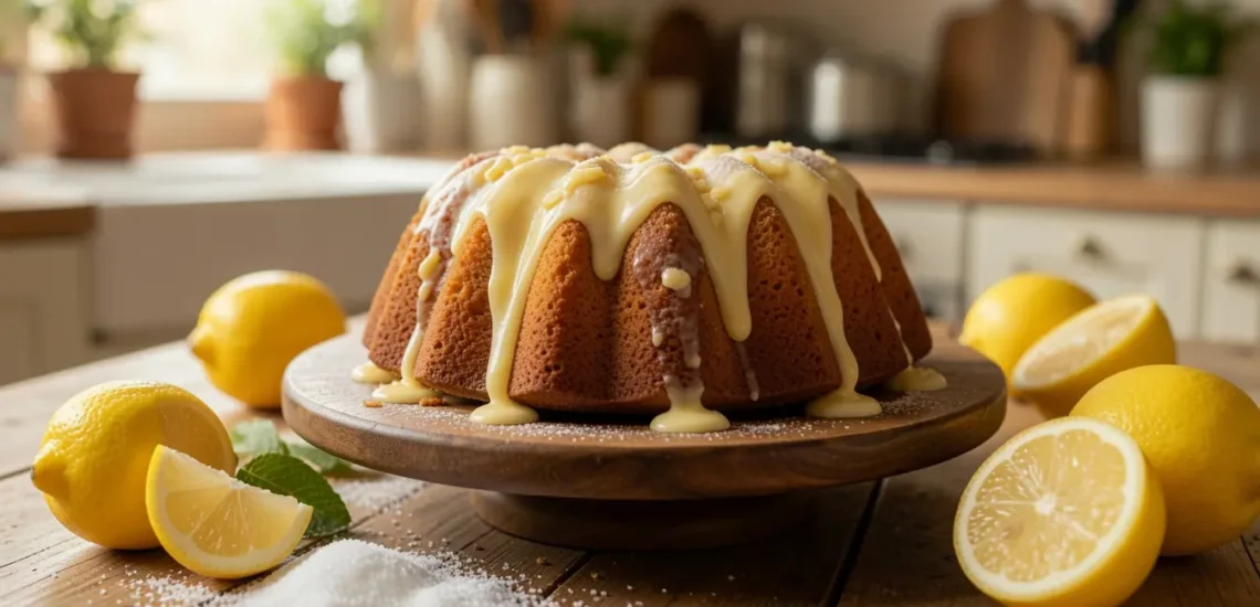 Ein luftiger Zitronenkuchen mit Joghurt – perfekt für Kaffee und Kuchen.
