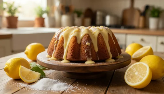 Ein luftiger Zitronenkuchen mit Joghurt – perfekt für Kaffee und Kuchen.
